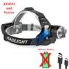 Super Powerful LED Headlamp High Power Long Range 500M Head Flashlight USB Rechargeable Headlight Torch Fishing Hunting Lantern
