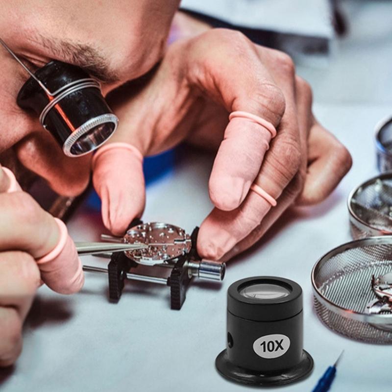 Jewelers Loupe Portable Monocular Magnifier Magnifying Glass Tool For Clock Maintenance Craftsmen And Hobbyists