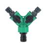 2 Way Garden Hose Splitter Garden Hose Connector with Faucet Watering Shut Off for Landscaping Flower Planting Irrigation