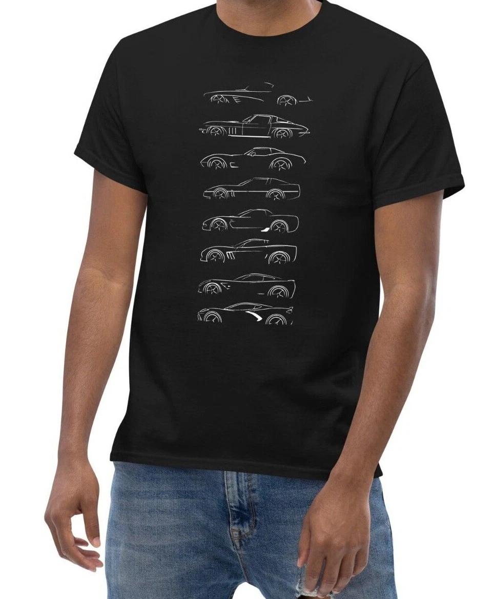 Men s and Women s T-shirts  Chevy Corvette Silhouette XS