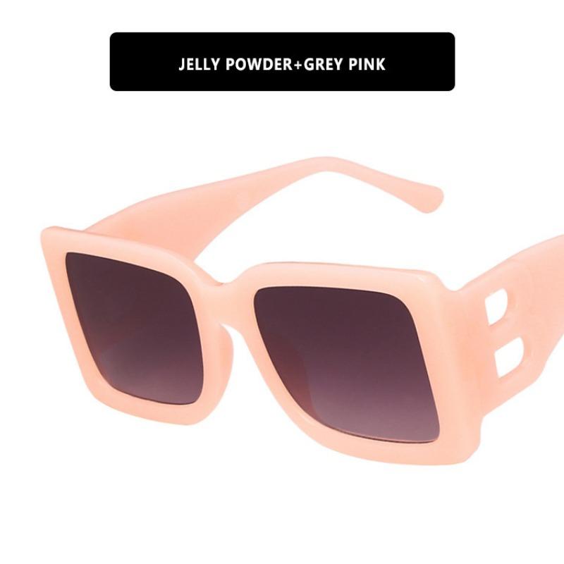 New Fashion Oversized The Letter B Square Luxury Trend Sunglasses Women Men Retro Rectangle Sunglasses