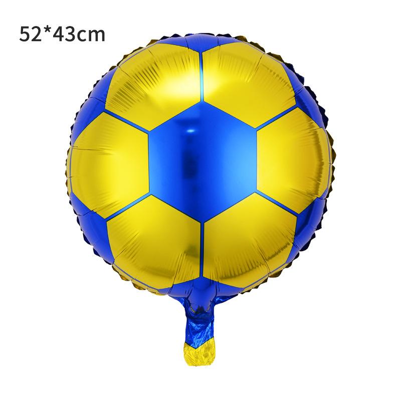 18 Inch Black And White Football Balloon Football Basketball Balloon Baseball Sports Aluminum Film Balloon European Cup Decorative Props