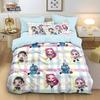 3pcs K-Pop Demon Hunters print coreless down duvet covers various sizes soft bedroom bedding decoration machine washable