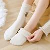 Plush Medium Tube Socks Little Bear Pattern Japanese Socks Fashionable Cotton Socks  Women's
