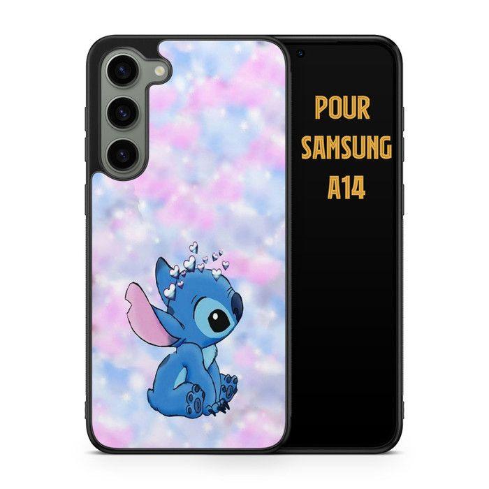 Coque de téléphone - COQUE EN FOLIE - Samsung Galaxy A14 - Motif Stitch - Semi-rigide - Noir nero