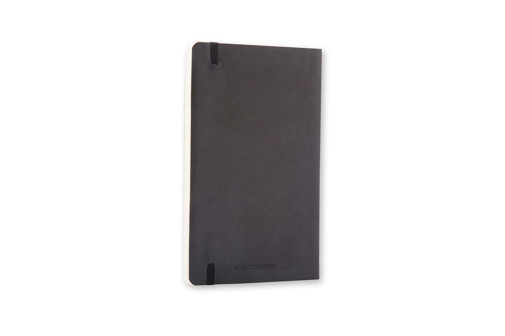 Moleskine Classic Notebook, Soft Cover, Solid Color, Pocket Size (9cm x 14cm), Black, QP613