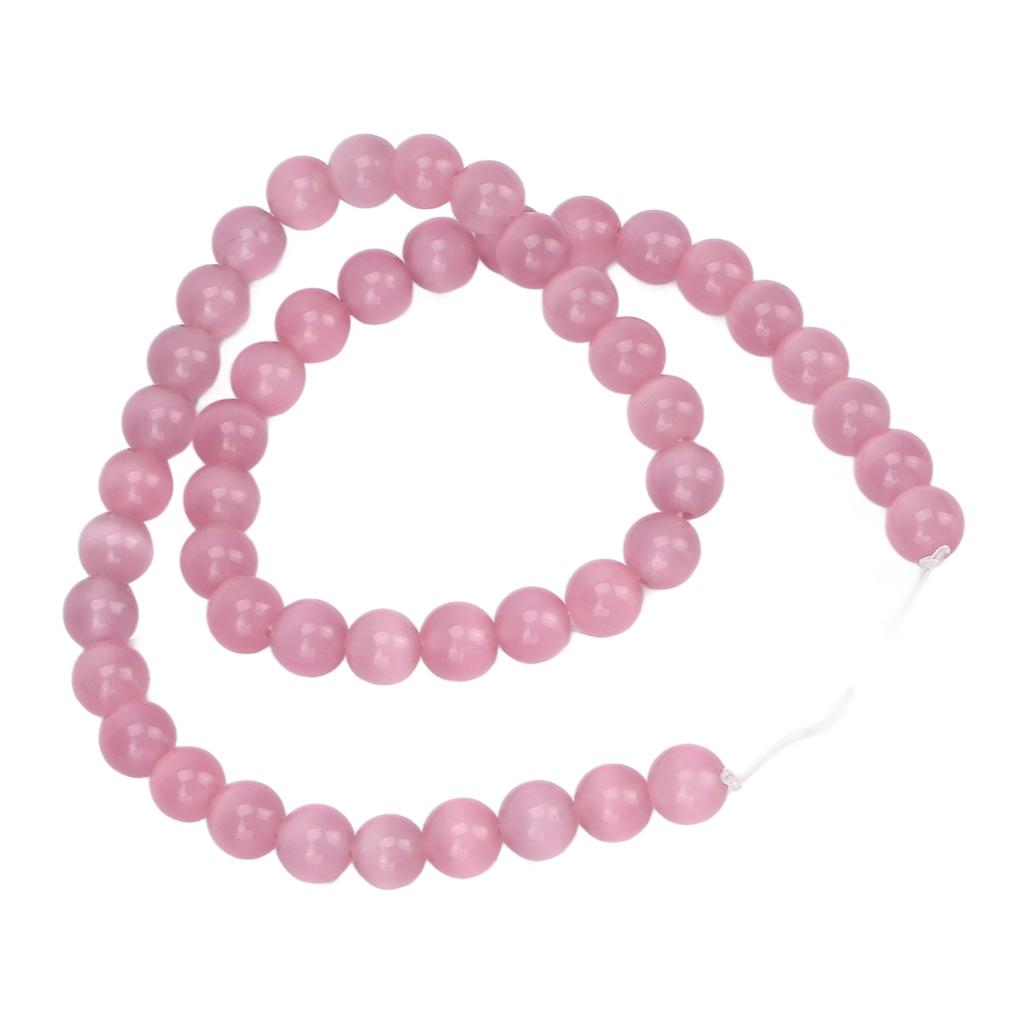 8mm Schmuck DIY Steinperle Zarte Handarbeit Halskette Armband Herstellung Runde Perlen für SchmuckgeschäftPink