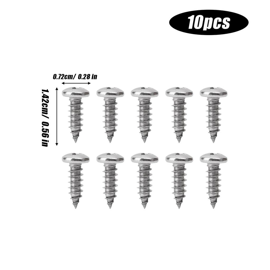 100/10Pcs Screws Pointed Self-Tapping Round Head Fastener Screw Hardware Fixing Maintenance Assembly Furniture Installation Tool