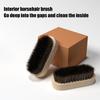 Carving Brush, Car Dust Removal Brush, Car Seat Detailing Brush Wood Handle | Soft