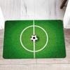 Fußballmuster Seidenkreis Bodenmatte Teppich Zuhause Sofa Wohnzimmer Fußballbodenmatte Schlafzimmer Rutschfeste Fußmatte Weltmeisterschaft