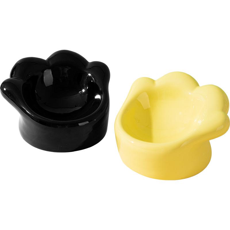 Cat Cute Cute Cartoon Simple Cat Claw Cat Bowl Small and Medium-sized Dog Bowl Feeding Drinking Bowl Pet Bowl Supplies