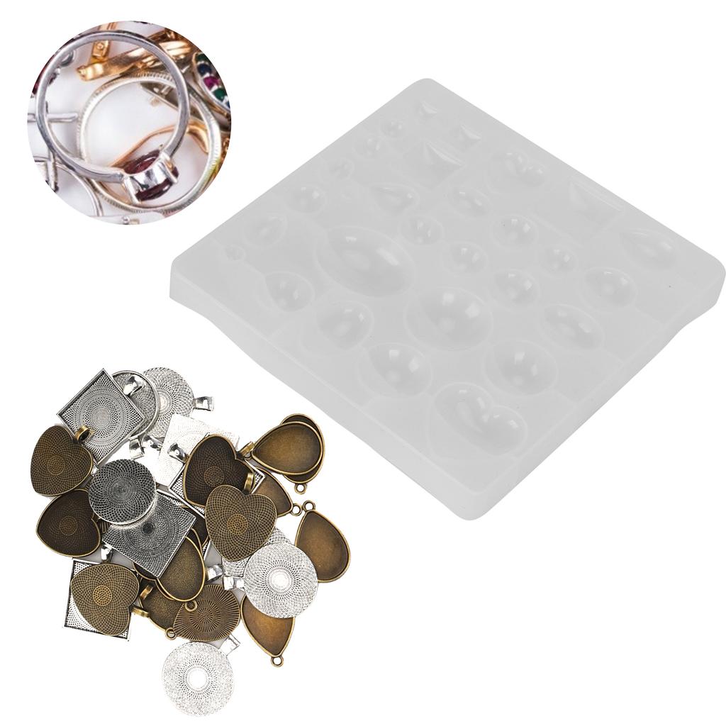 Pendant Trays Molds Silicone Jewelry Casting Molds DIY Jewelry Craft Making Mold Supplies