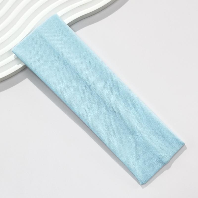 Pure Color Widened 7CM Hairband with High Elasticity, Suitable for Sports, Headscarf, Yoga, Hair Accessory