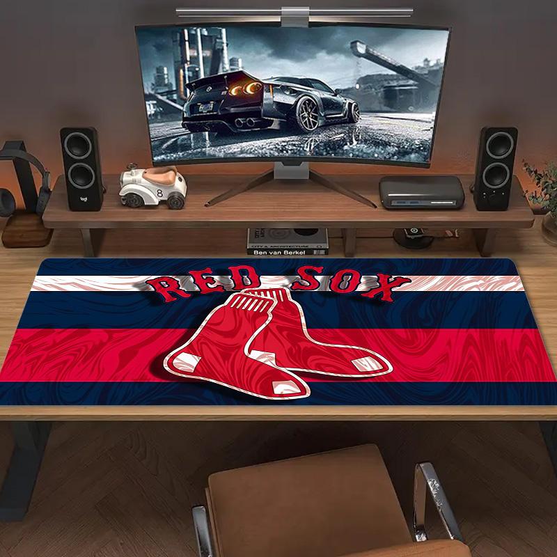 Boston Red Sox Print  Cushion Non-slip Laptop Tablet Big Mousepad XXL Mat Mini PC Playmat With Lock edge