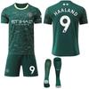 2025-26 Manchester City Tři Venkovní Zelená 47 Fudendoku Fotbalový Dres Trávový Dres Ne. 9 Harland Set