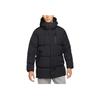 Jordan Solid Print Logo Zip Hooded Down Jacket Men Outerwear Black DZ4554-010