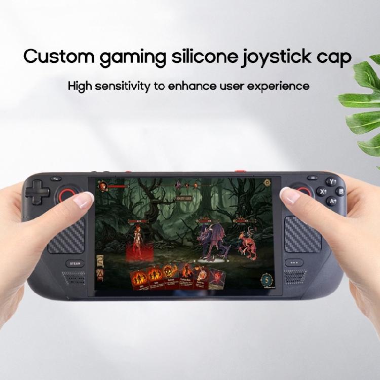 Console Protective Stickers Set Dust Plugs Touchpad Button Decal for Steam Deck