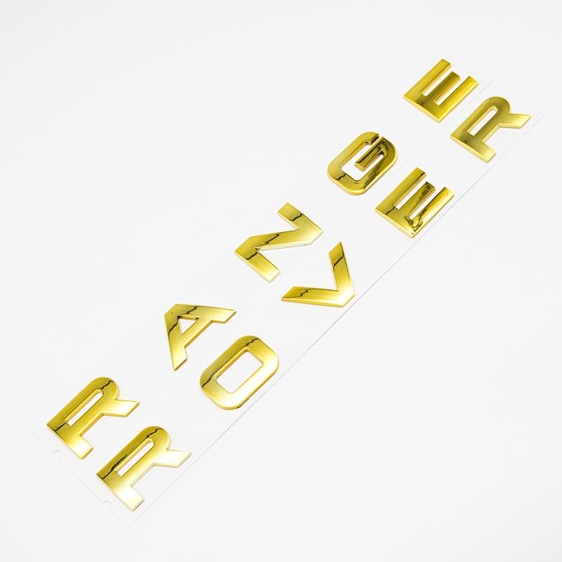 Premium 3D ABS Range Rover Letters Car Front Hood Bonnet Emblem Badge For Land Rover Discovery Sport Evoque Defender Accessories NG8