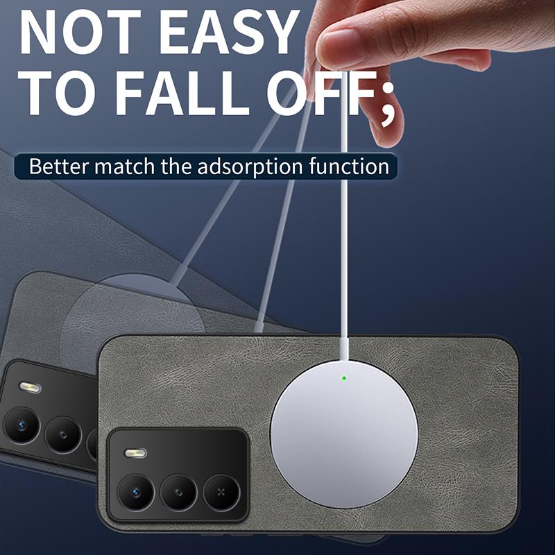 For Realme C71 4G india/Realme C71 (India) 4G Case Simple Stylish Magnetic Suction PU Leather Skin-friendly Anti-drop Cover