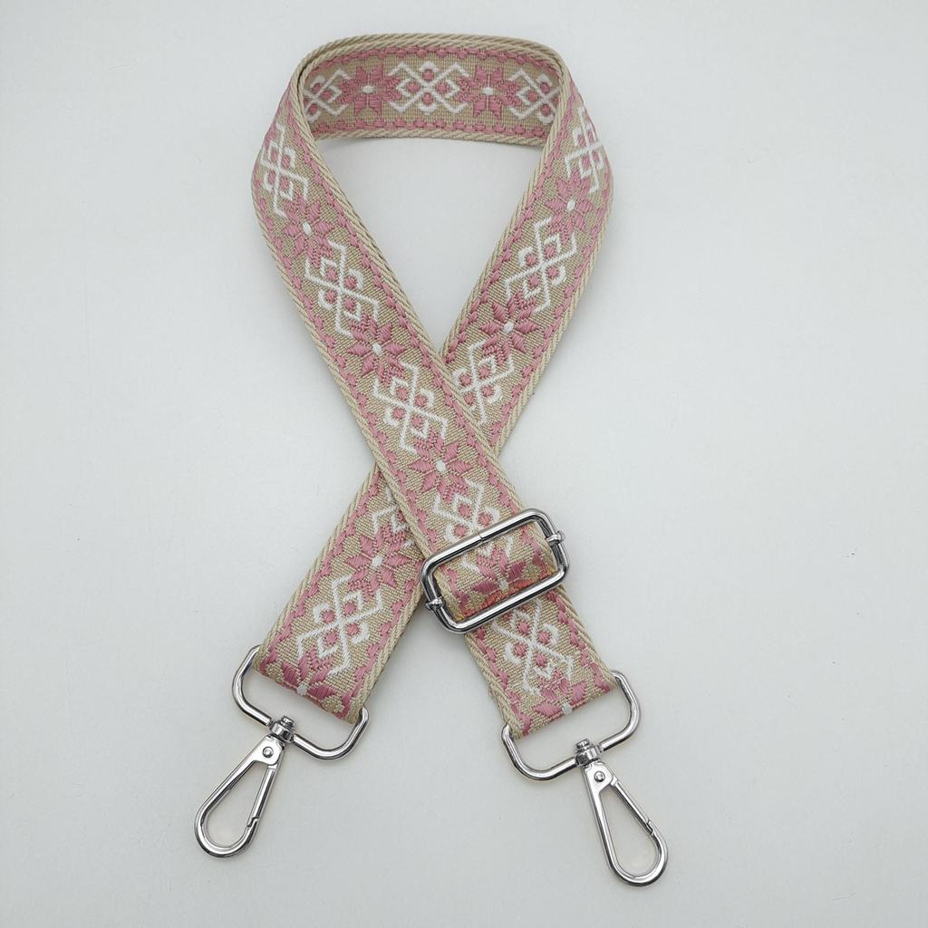 3.8cm Wide Diamond Jacquard Crossbody Strap for Bags and Backpacks.