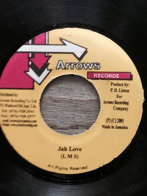 7inch Record L.M.S  Jah Love NONE Arrows Records 2001 Jamaica Reggae Ska  Dub Used