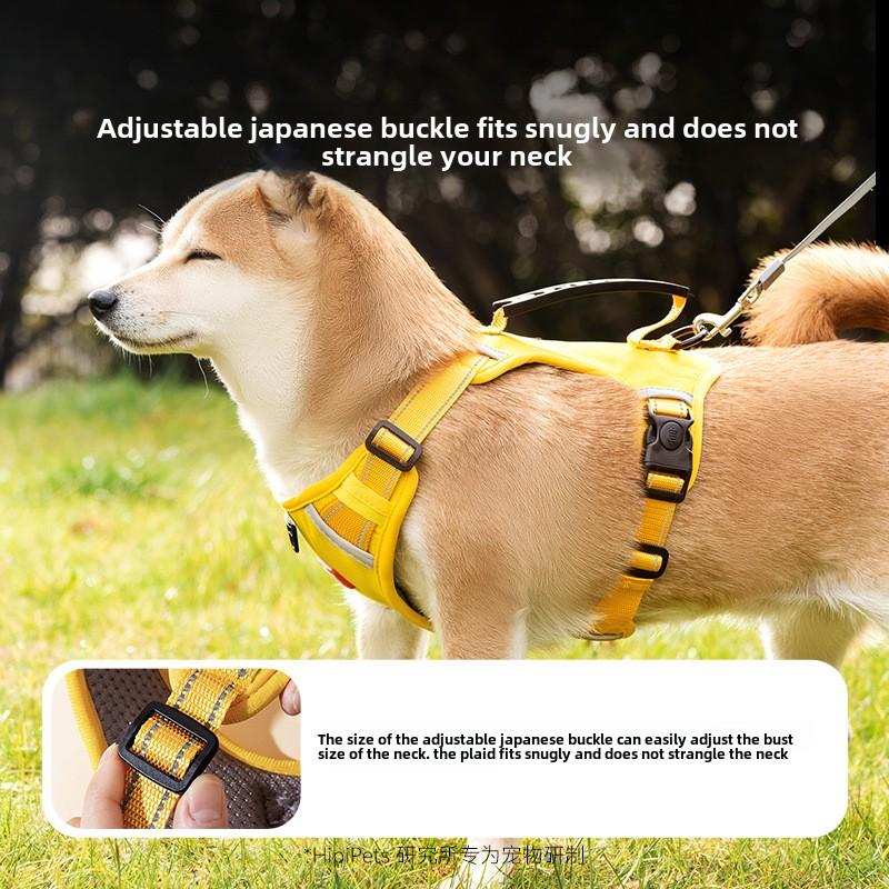 Dog Explosion-proof Vest Type Saddle Chest Strap Medium and Large Dog Large Dog Outdoor Leash Pet Dog Walking Rope
