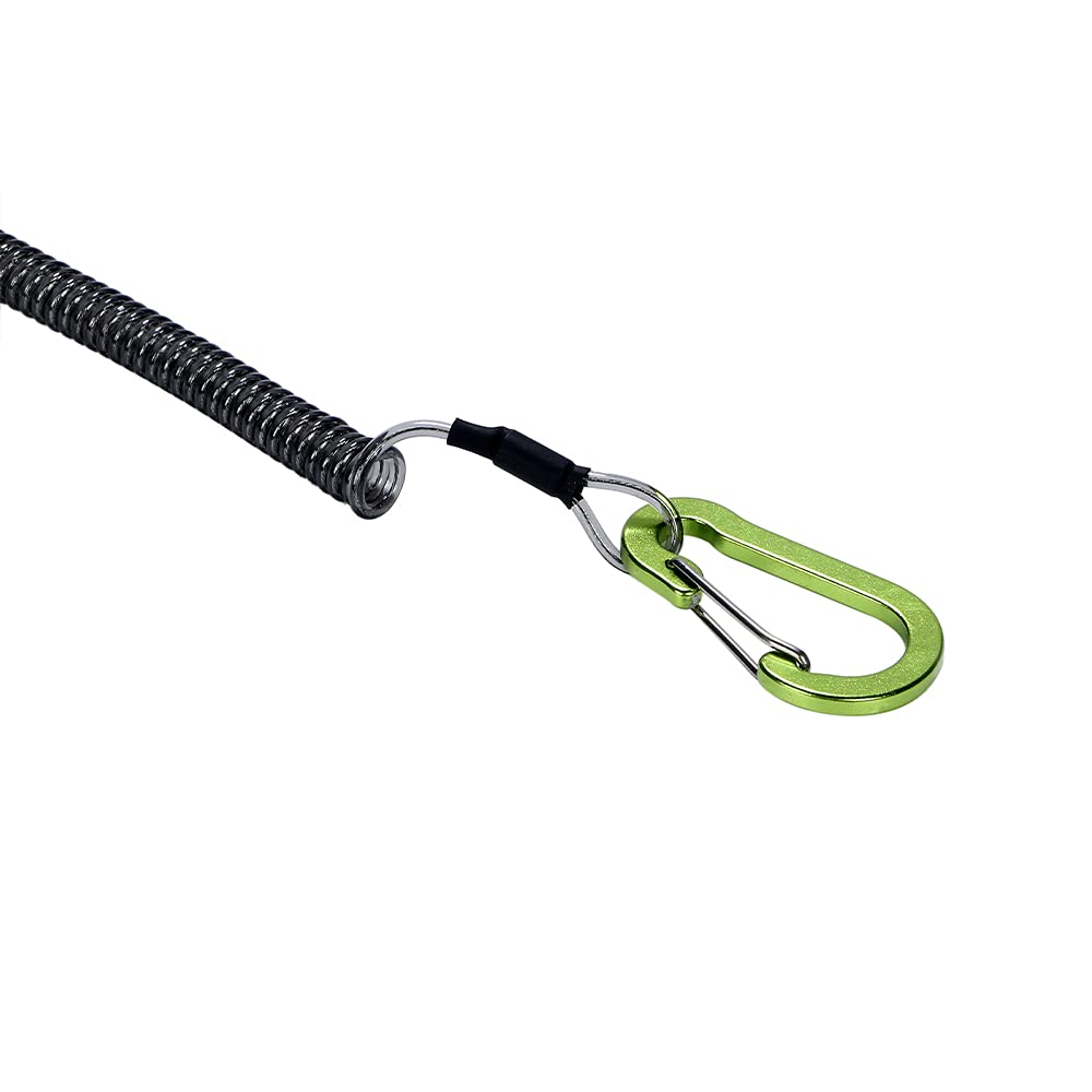 Fish Grip Fish Catcher Ultra Lightweight Aluminum Fish Grabber with Safety Rope (Green)