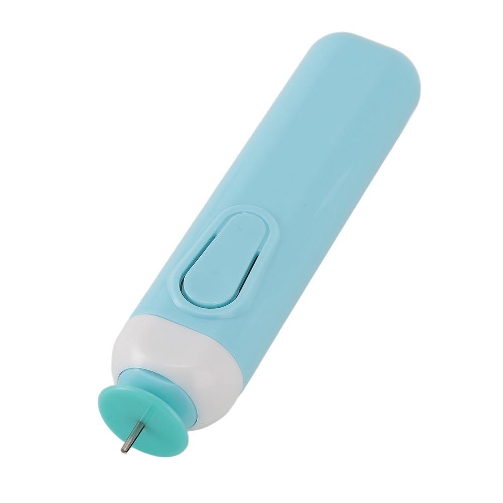 2pcs Plastic Metal Material Electric Quilling Pen Blue Paper Rolling Pen  For DIY Art Crafts