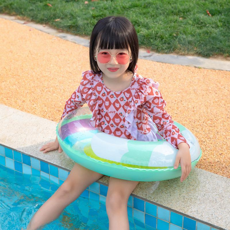 Childrens Adult And Cartoon Rainbow Cloud Inflatable Swimming Circle Toy Water