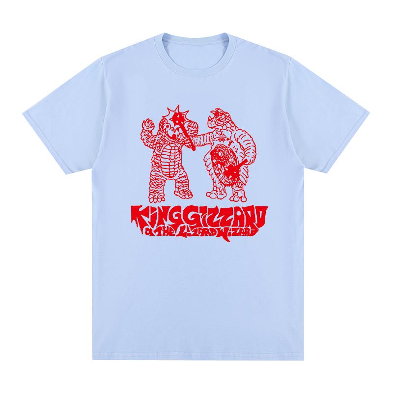 King Gizzard the Lizard Wizard Vintage Tshirt Rock Band garage POP Cotton Men T shirt New Tee Tshirt Womens Tops