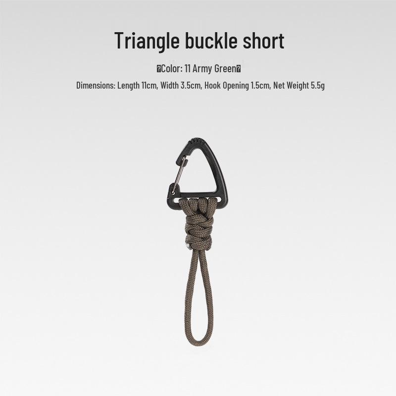 Sju-strängad Paracord Nyckelring Lanyard: Anti-förlust, Utomhuscamping, Multifunktionell med Karbinhake & Snabbspänne.