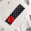 Dopamin Farbe Elastisches Kopfband Großer Knopf Yoga Haarband Modisches Polka Dot Stirnband Täglich