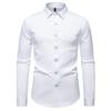 Autumn Men'S Embroidered Design Long-Sleeved Shirt European Size Men'S Casual Loose Long-Sleeved Shirt