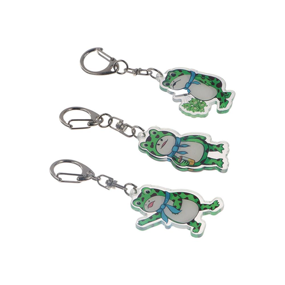 Cartoon Animal Animal Frog Pendent Frog Silent Frog Keychain  Schoolbag Pendant