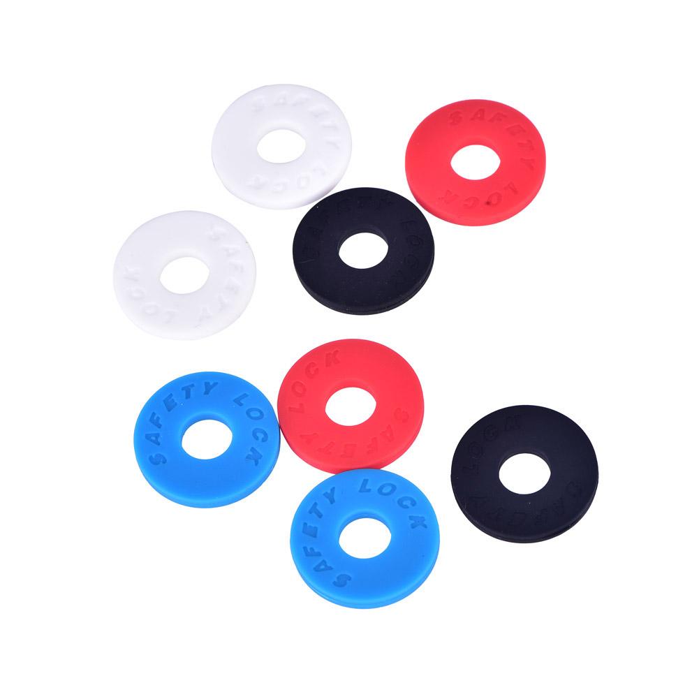 4 Pair Silica Gel Strap Locks Buckle for Acoustic Electric Guitar Bass