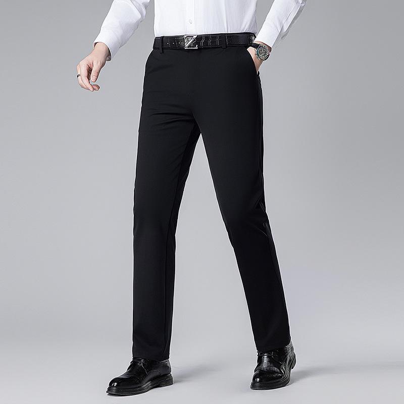 Frühling/Sommer 2026 Herren Eis Seide Locker Gerade Bein Lässig Business Hose