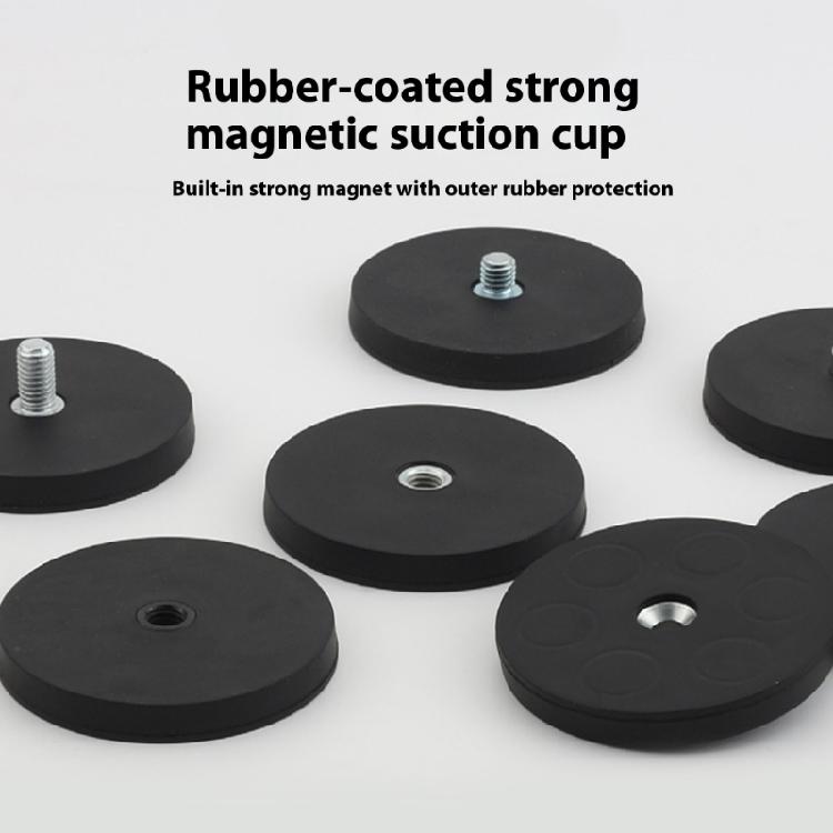 Weather Resistant Magnetic Suction Base With Standardized External Thread For Automotive Roof Light Photography