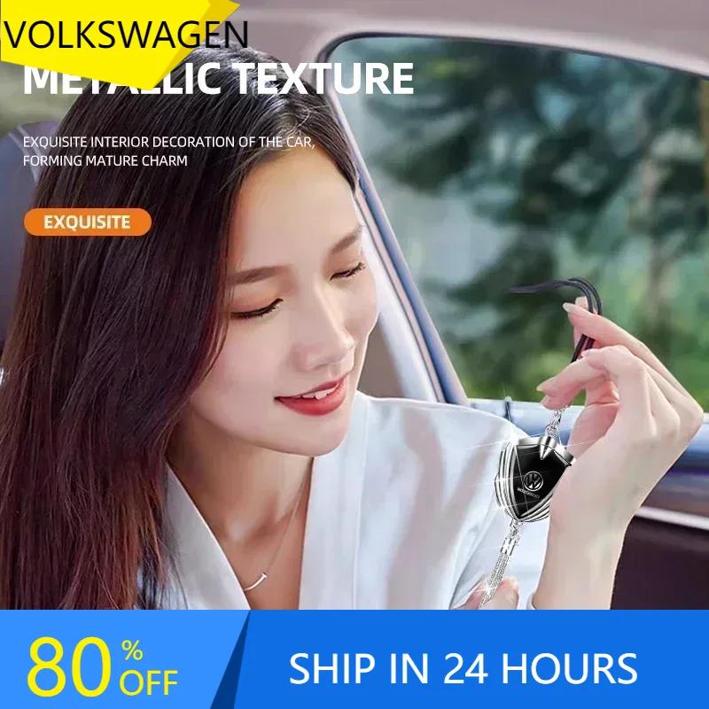 BALH7 2025 Hot VW For Volkswagen Metal Car Badge Rear View Mirror Pendant Hanging Ornaments Accessories For Volkswagen VW Golf 4 7 MK3