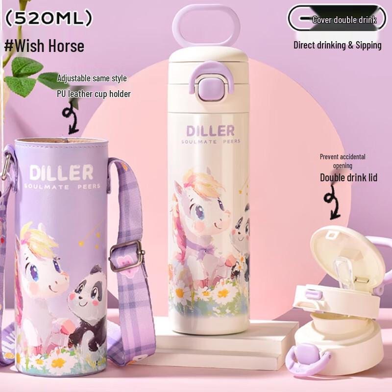 Diller 316 Stainless Steel Insulated Straw Bottle