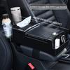 Wear Resistant Car Armrest Holder Easy To Install One-click Opening Car Armrest Storage Box with Cup Holder