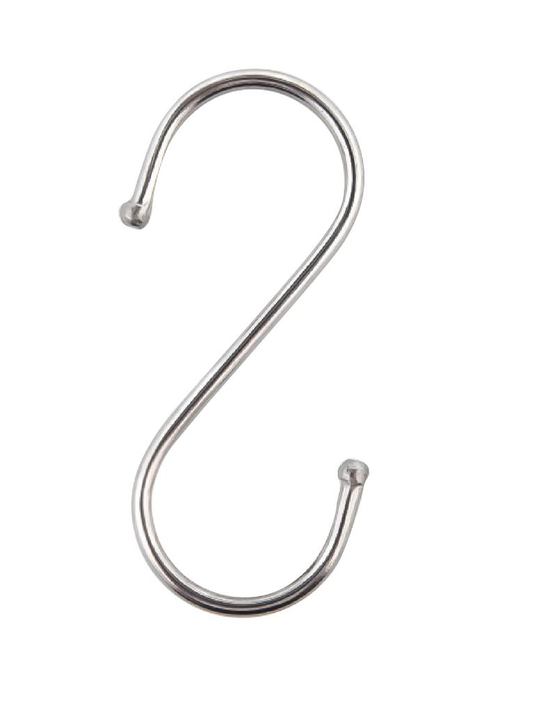 Yunox Stainless Steel Small of for Hanging Small Load Capacity 5kg S-Hook [Set 10] S-Hook Items, Anti-Slip, Approx.