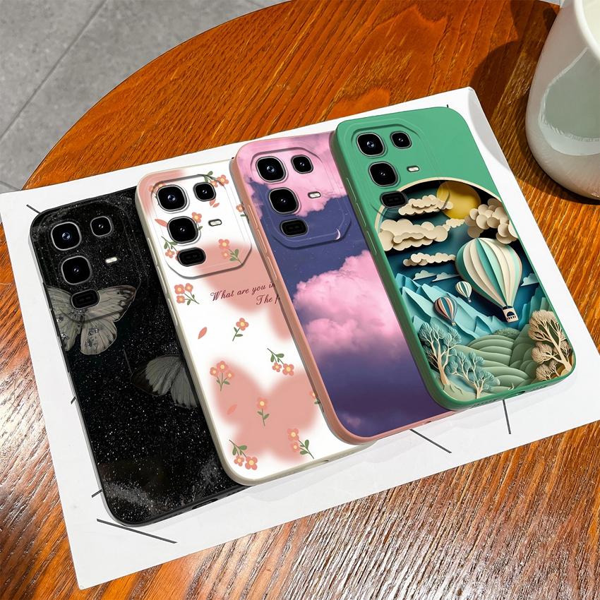 Pro Infinix Note 50 Pro Plus 40 50x Pouzdro na telefon Módní vzory kočky s hvězdnou oblohou Hladký tekutý silikon Vysoce kvalitní nárazuvzdorný kryt Pro kryty Infinix