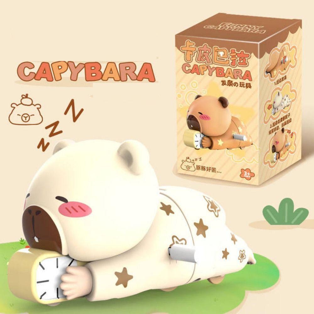 Cartoon Anime Wind-up Toy Interactive Clockwork Model Capybara Clockwork Toys  Kindergarten