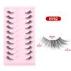 Cross-Border Cat-Eye Clear Band False Eyelashes - Natural, Dense, Half-Length with Extended Eye Tail