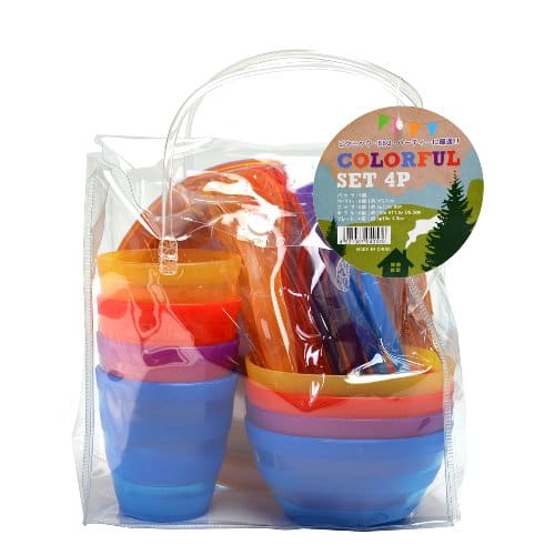 Asahi Koyo Colorful Set (Fork, Spoon, Cup, Plate, Bowl)