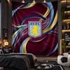 Wall Hanging Tapestry Aston Villa Football Print Cloth for Living Room Bedroom Home Decor