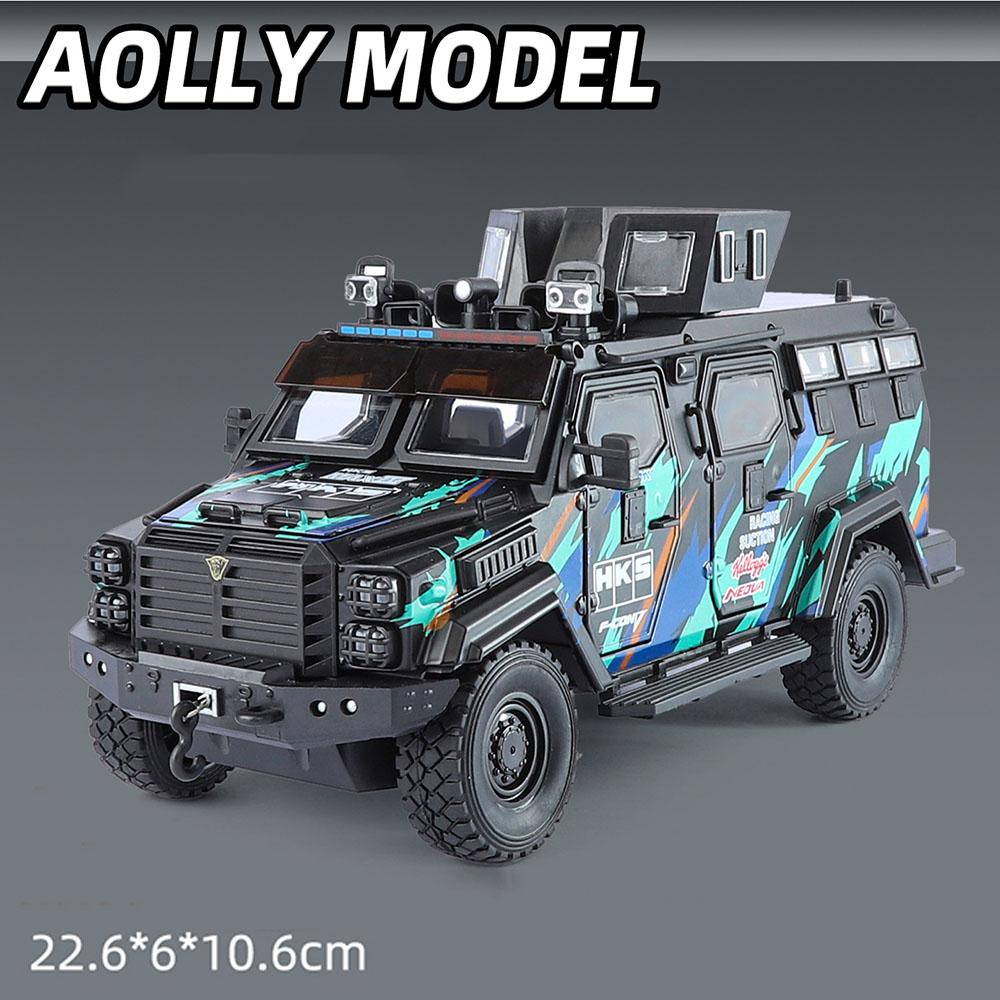 1:24 Scale Sabertooth BYD U8 Car Model Toy Alloy Diecast Sound Light Shock Absorption Off-road Vehicles Models Kids Gifts