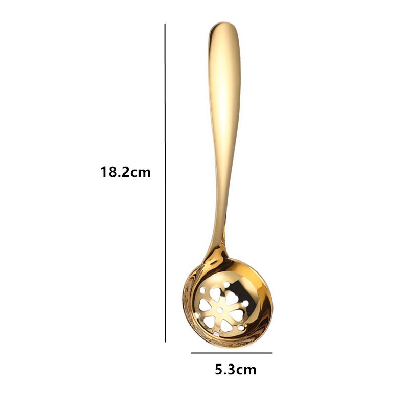 Korean Long Handle Deepen Soup Spoon Colander Stainless Steel Buffet Serving Tableware Home Tablespoons Cooking Utensils