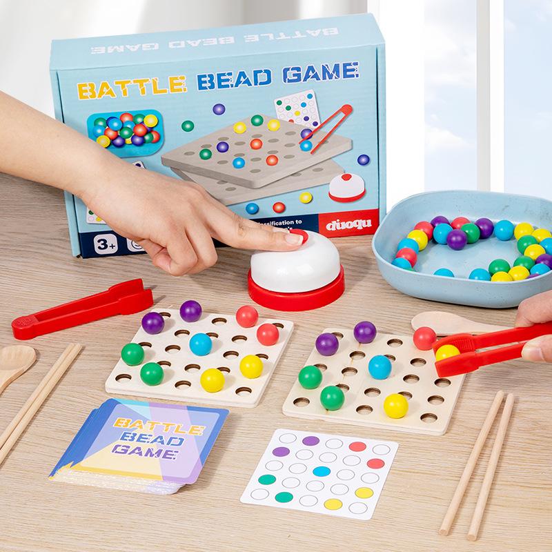 Color Cognition Bead Game for Kids - Early Education Toy for Hand Movement Training
