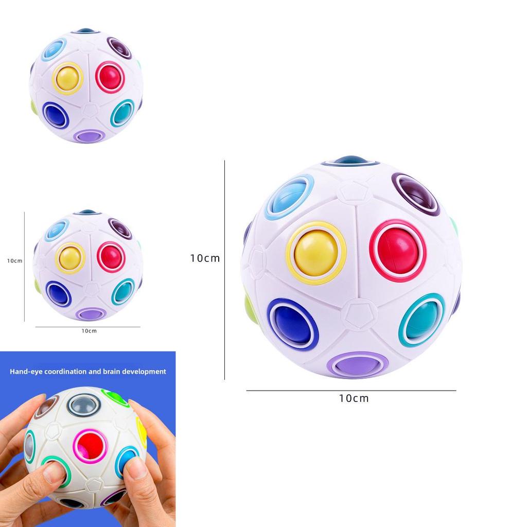 Rainbow Ball 20 Hole Puzzle Toy For Kids Brain Teasers Educational Gift